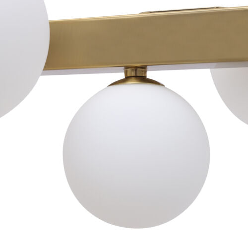 Modern Glass Globe Pendant Light – Minimalist Gold Finish