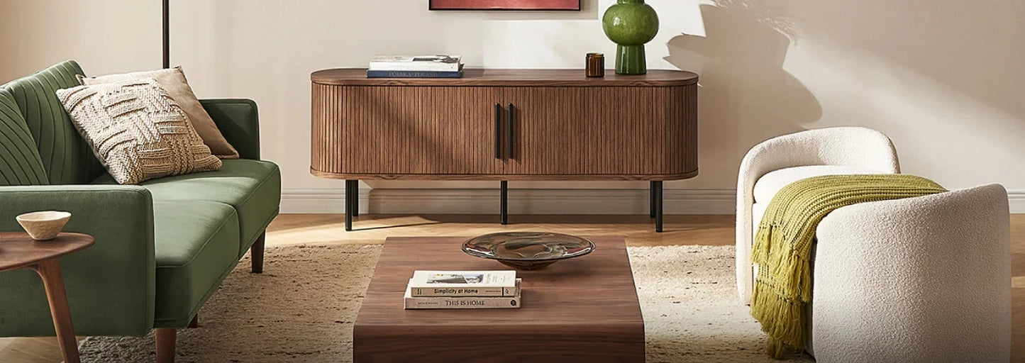 Mid-Century Modern Wooden TV Stand