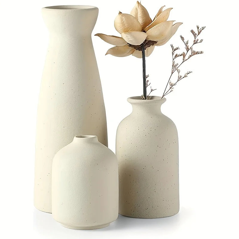 Modern Ceramic & Porcelain Vase - Set of 3