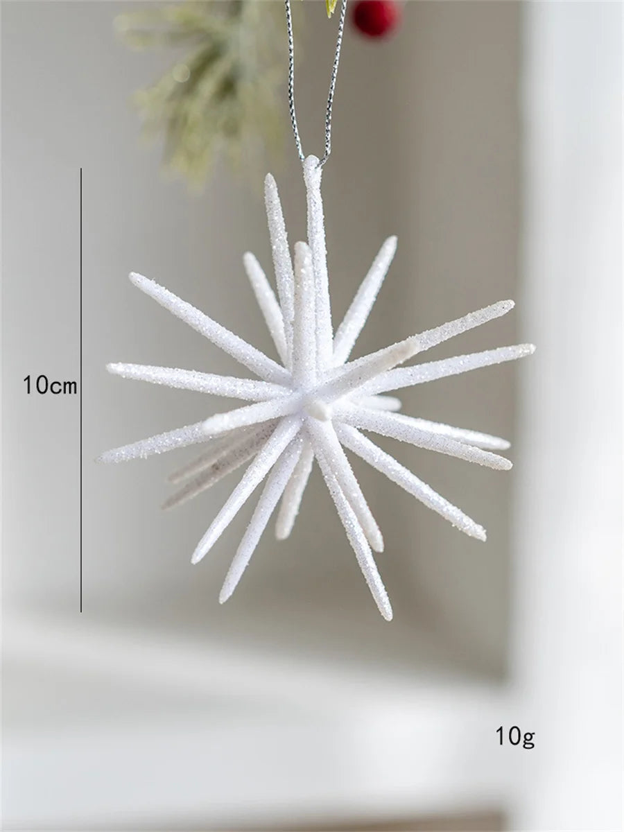 Christmas Tree Hanging Star Ornament – Plastic Decorative Star