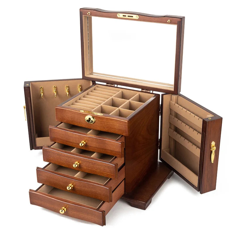 Wooden Jewelry Box Organizer