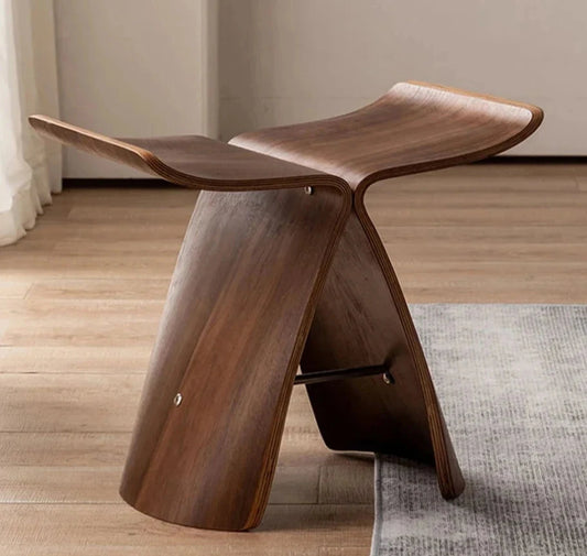 Nordic Danish Butterfly Stool – Multi-Functional Wooden Side Table