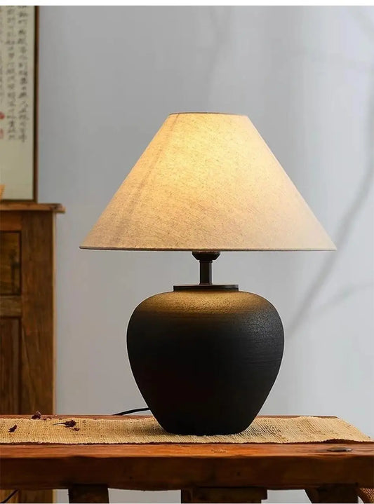 Wabi Sabi Style Ceramic Table Lamp