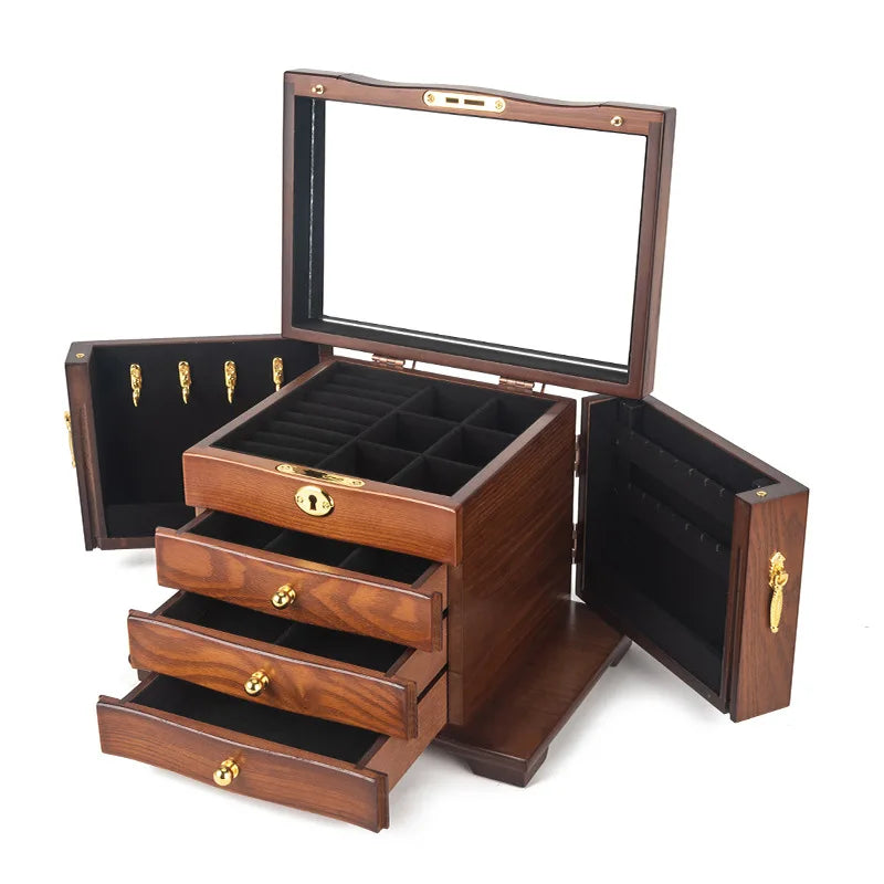 Wooden Jewelry Box Organizer