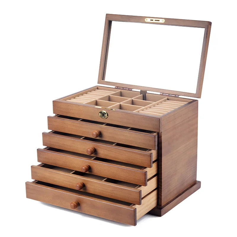 Wooden Jewelry Box Organizer