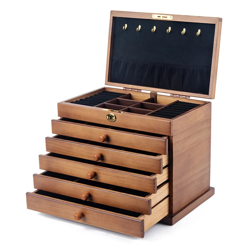 Wooden Jewelry Box Organizer