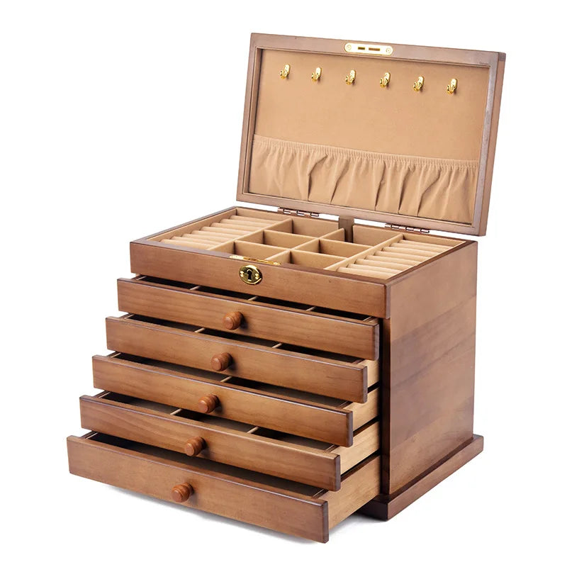 Wooden Jewelry Box Organizer