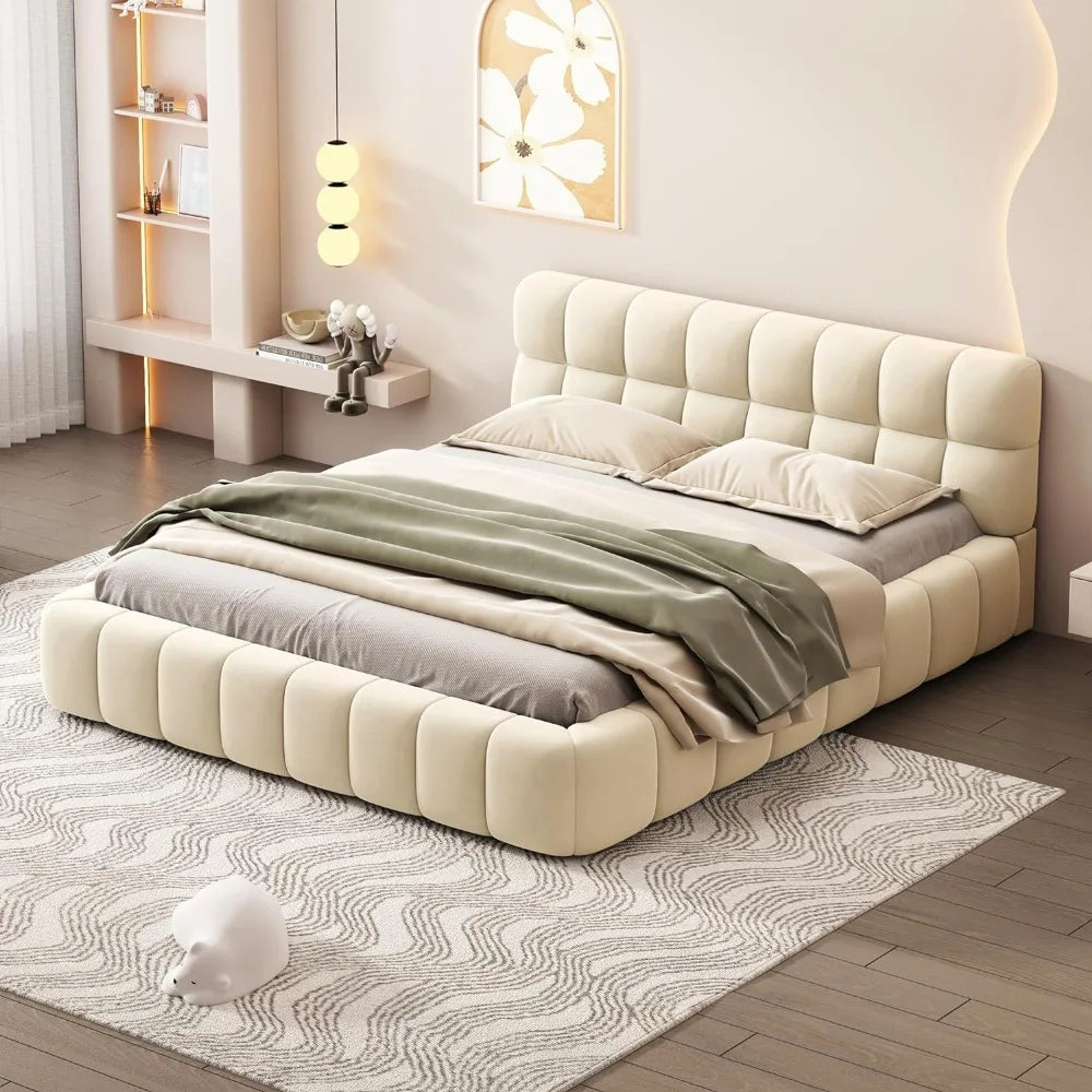 Grounded Upholstered Platform Bed