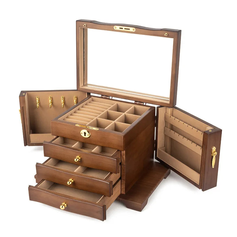 Wooden Jewelry Box Organizer