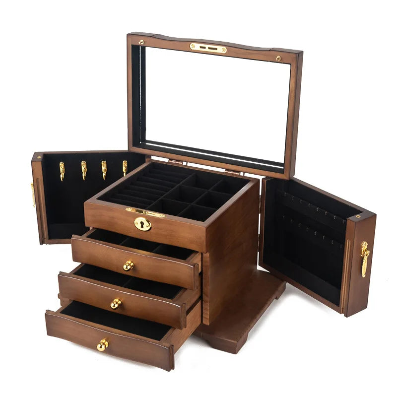 Wooden Jewelry Box Organizer