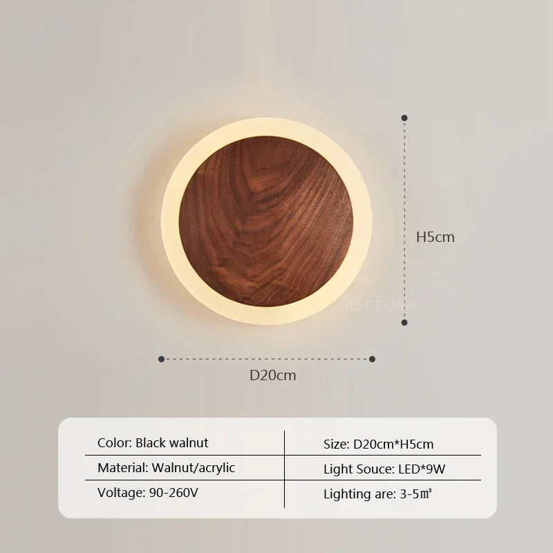 Modern LED Wall Lamp with Acrylic Shade – Up & Down Lighting