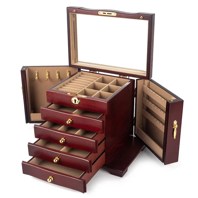 Wooden Jewelry Box Organizer