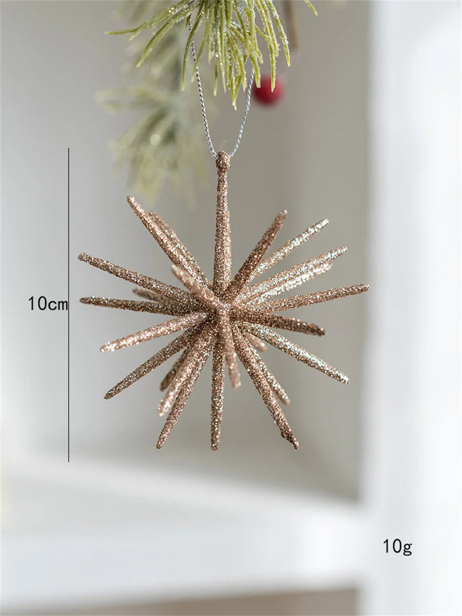 Christmas Tree Hanging Star Ornament – Plastic Decorative Star