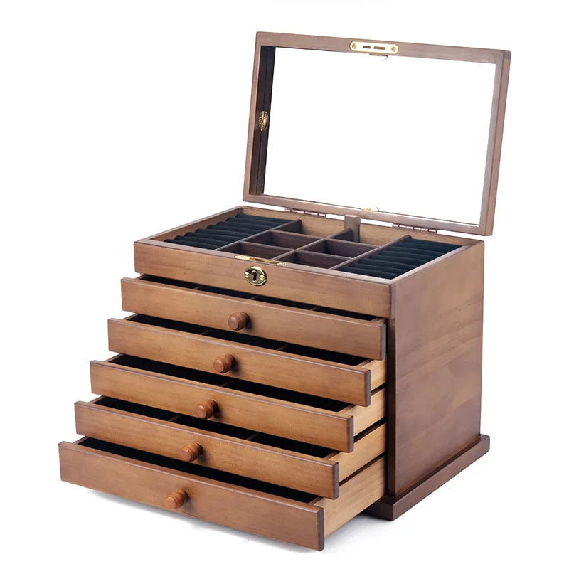 Wooden Jewelry Box Organizer