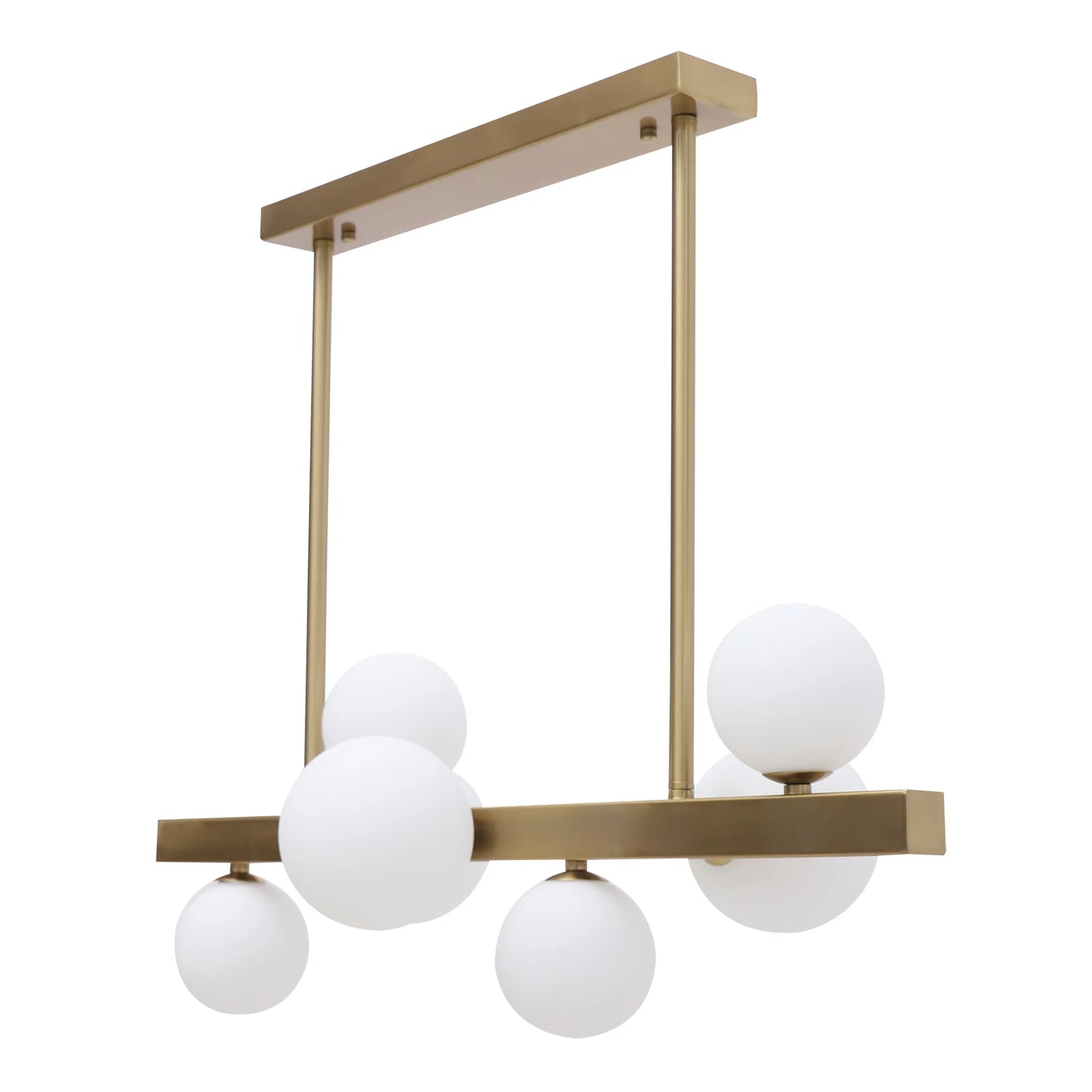 Modern Glass Globe Pendant Light – Minimalist Gold Finish