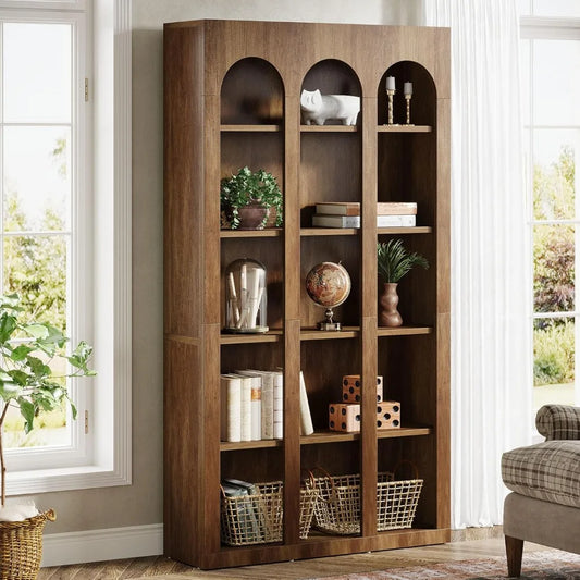 5-Tier Mid-Century Modern Book Shelf